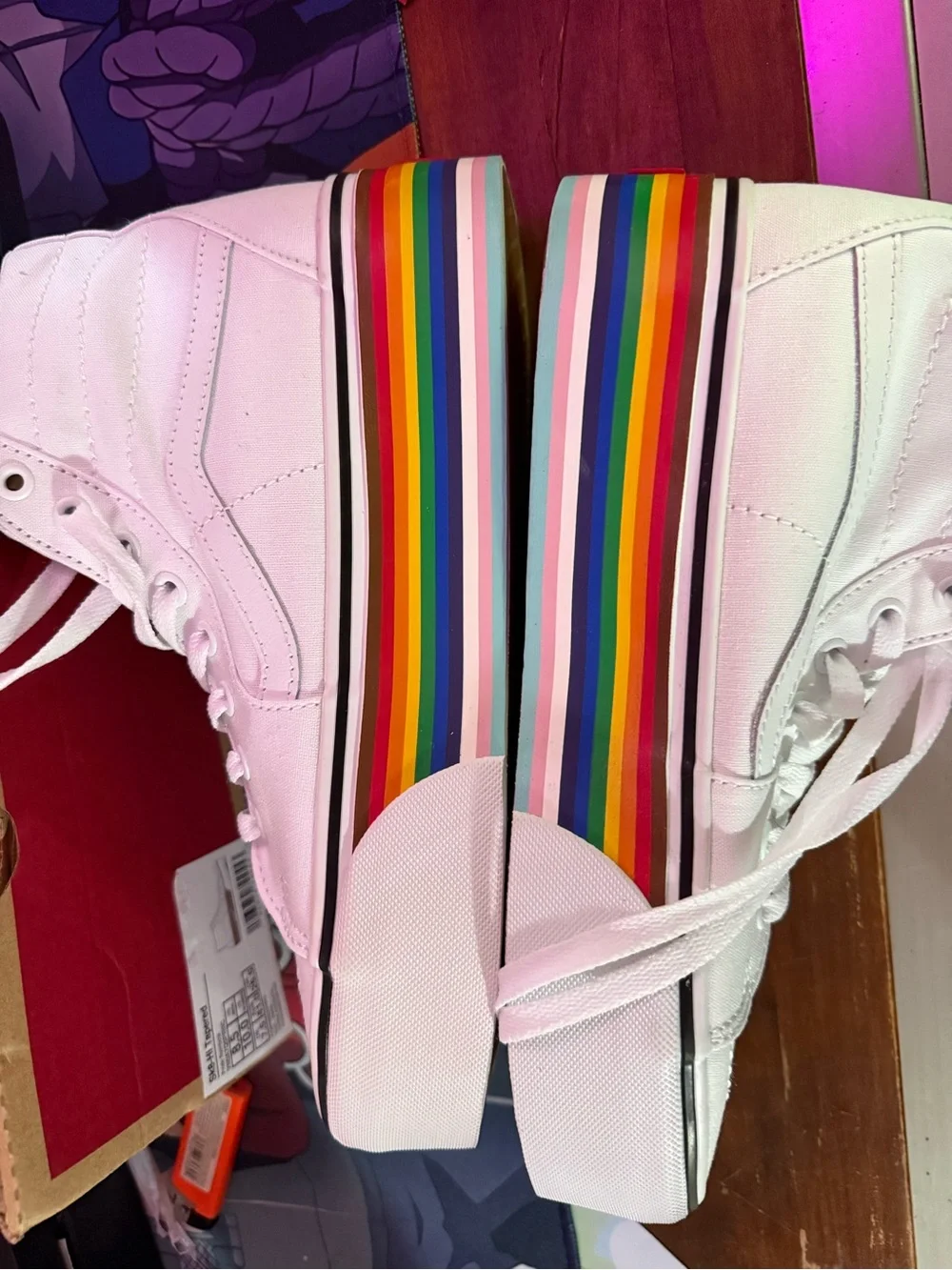 Vans pride white